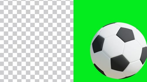 Animated Soccer Ball Zoom Reveal