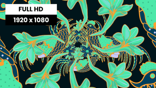 Batik Ethnic Pattern 03 VJ Loop