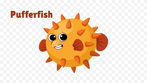 Animierter Kugelfisch