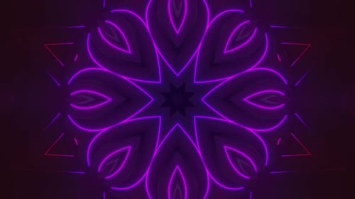 Dynamic Neon Glowing Lines Abstract Loop Background