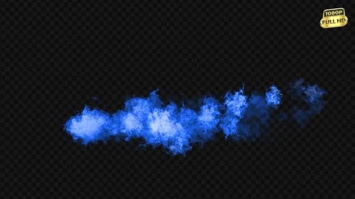 Blaues Flammen-Overlay v6