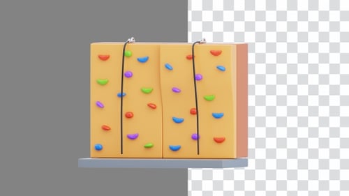 3D Animation of Rock Climbing Provides Physical Exercise | Alpha Channel