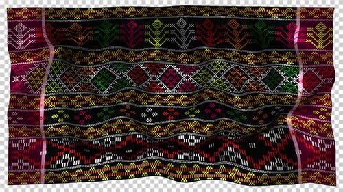 Indonesia Ethnic Silk Pattern Cloth Wave Tribal Ulos Sadum Batak Tapanuli Toba Horas Alpha Sumatera