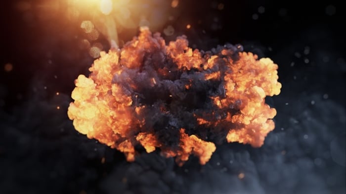 Dynamic Fiery Explosion Logo Reveal with Light Effects, Revealer Motion ...