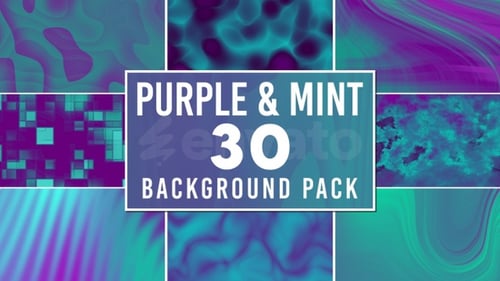 30er-Pack mit Farbverlauf in Violett und Mintgrün