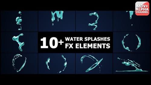 Salpicaduras de agua | Motion Graphics