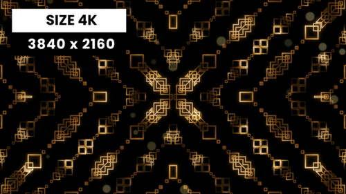 Golden Art Deco 03 4K VJ Loop