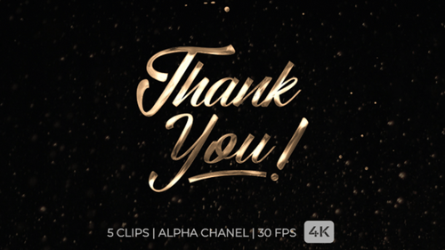 Dankeschön-Textanimation