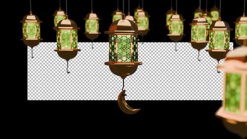 Elegant Hanging Ramadan Lanterns Festive Decoration