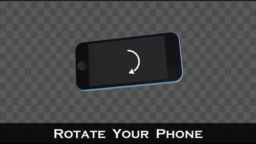 Rotate Your Phone | Blue Phone