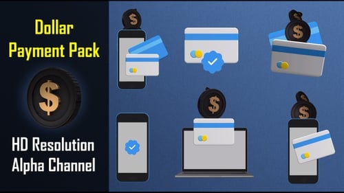 Dollar Payment Motion Graphics Pack