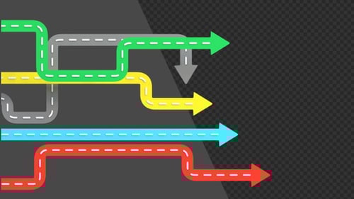 3D Animation of Arrows Pointers | Alpha Channel