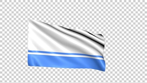 Dynamic Realistic Waving Flag Animation Element