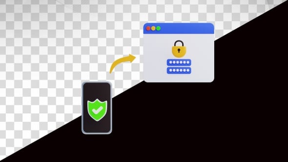 3D Animation of Two Factor Authentication, Elements Motion Graphics ft ...