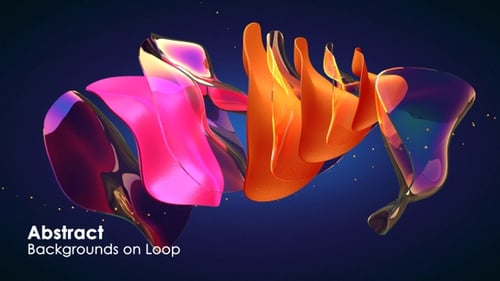 Abstract Shapes Backgrounds On Loop 4K