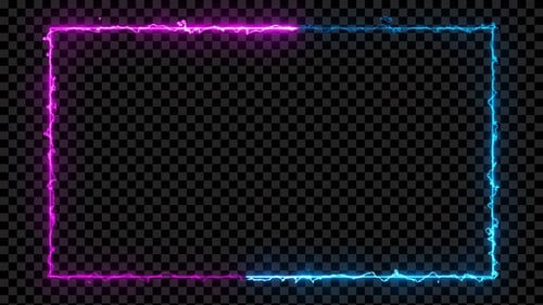Electric Energy Neon Frame Loop Pink & Blue V9