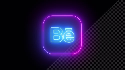 Dynamic Neon Glow Logo Intro Reveal Animation