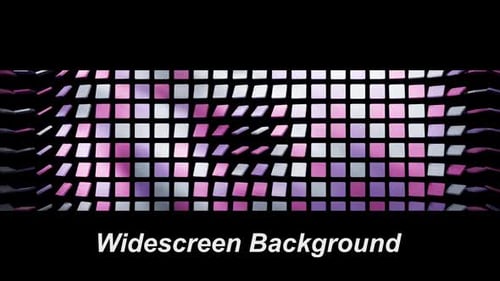 Waving Abstract Grid of Colorful Tiles Background Loop