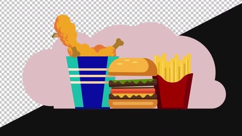 Food Animation | Alpha Channel