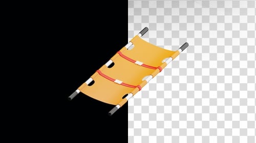 Rotating 3D Medical Stretcher for Healthcare Projects