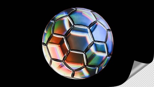 Prismatic Geometric Soccer Ball Rotation Loop