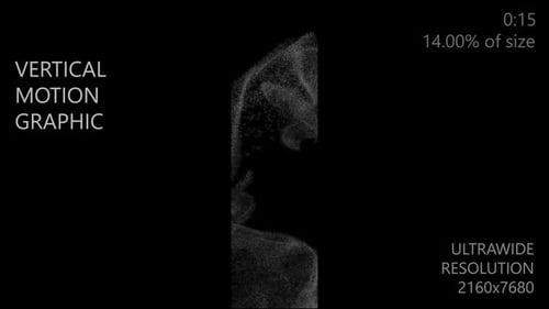 Dynamic Particle Flow Reveal Transition Animation