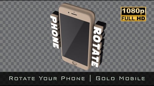 Modern 3D Phone Rotate Screen Orientation Animation
