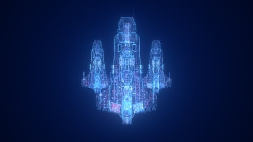 Futuristic Holographic Crystal Tech Logo Reveal