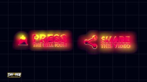 Vibrant Neon YouTube Reminder Pack