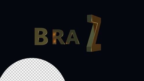 Animated 3D Golden Text Reveal