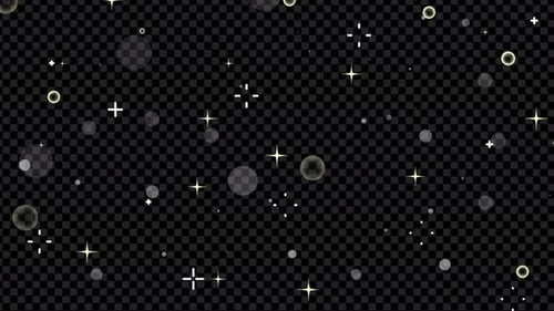 Twinkling Stars and Floating Bubbles Overlay