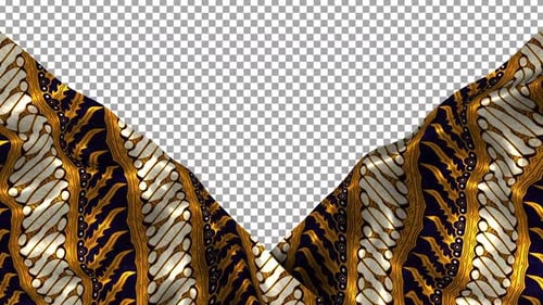 Tela con estampado de seda étnica de Indonesia Wave Alpha Songket Batik Parang Jogjakarta Keris Java