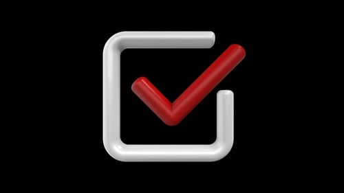 Lista de verificação Right Supers Icon Bugs White Red Pop Up Boa lista de verificação Verificada Checkmark Vote 6