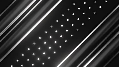 Glowing Geometric Metallic Lines Modern Abstract Background