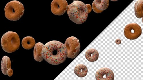 Rosquinha caindo