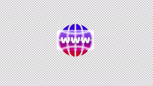 Transparente UI-Symbole Animation für mobile App V7