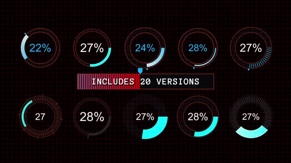 Circular Loading Bar Overlays, Overlays Motion Graphics ft. technology ...