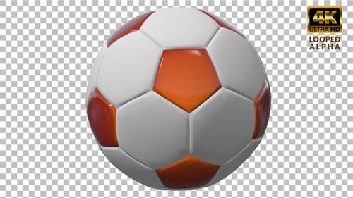 Football - Soccer Ball Seamless Loop 4K