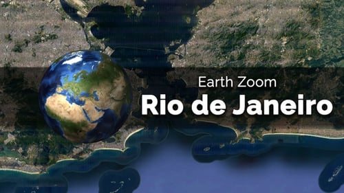 Dynamic Earth Globe Zoom to Detailed Satellite City View