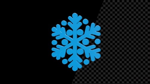 Snowflake Seamless Rotated Alpha V2