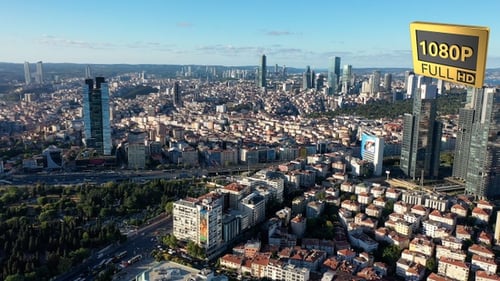 Skyscrapers in a city (istanbul)