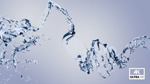 Dynamic Fluid Water Splash Reveal Transition Animation