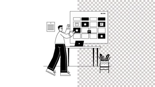 Alpha-Kanal für die Produktentwicklung, Workflow-Animation