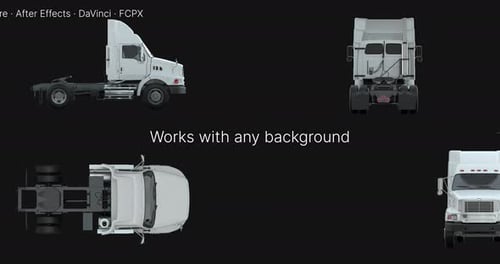 3D Truck Animation Pack for Logistics and Broadcast