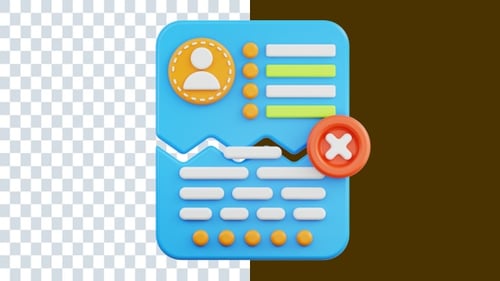 Data Corruption 3D Animations | Alpha Channel