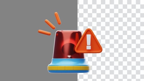 3D Animation of Emergency Siren