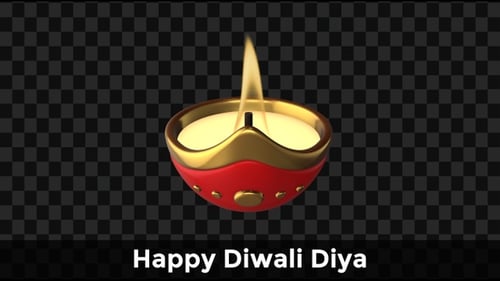 Joyeuse Diwali Diya — Animation pour la célébration du festival