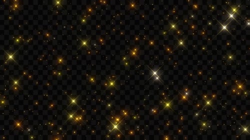 Golden Glitter Sparkle Overlay Animation