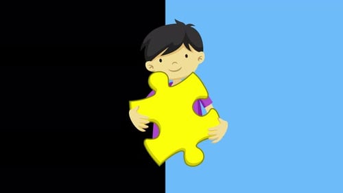 Autismusbewusstsein mit Boy Animation V2 4k