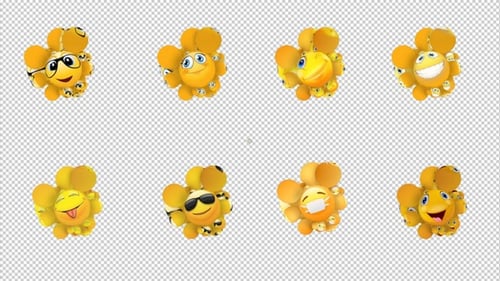 Emoji Burst Pack — Lustige Animation mit Reaktionssymbolen